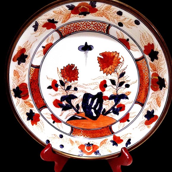 Hand Painted Vintage Japanese Enamel Imari Bowls, Set of 2, Decorative Bowls - Picture 2 of 11